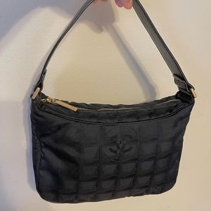 Authentic Chanel Travel line hobo purse